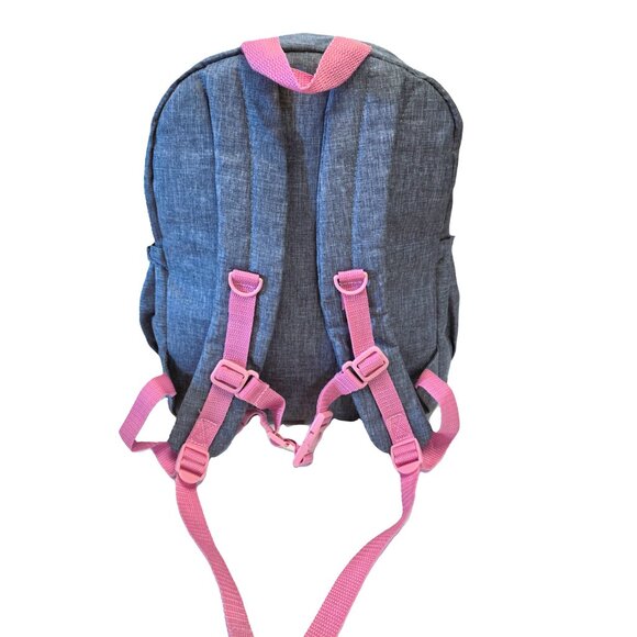 Hello Kitty Small Backpack - Denim with Pink Accents Sanrio - Bow and Cat Ears - Picture 8 of 11